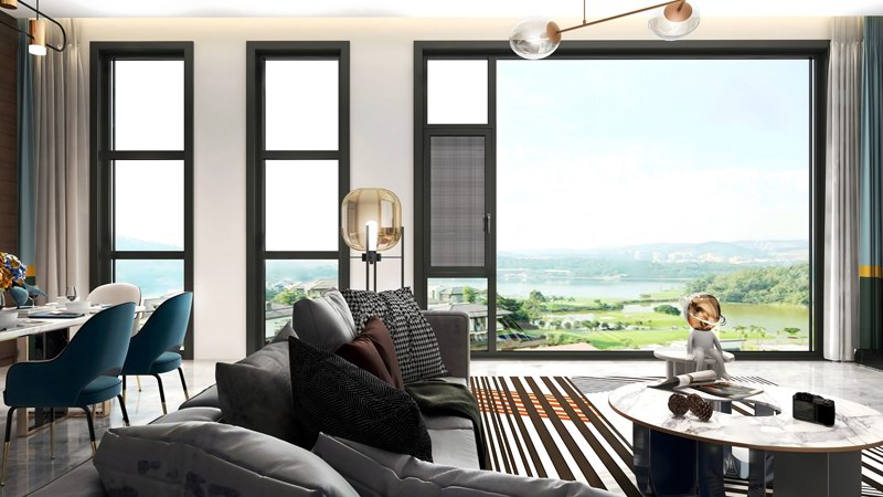 无缝焊接断桥平开窗系列